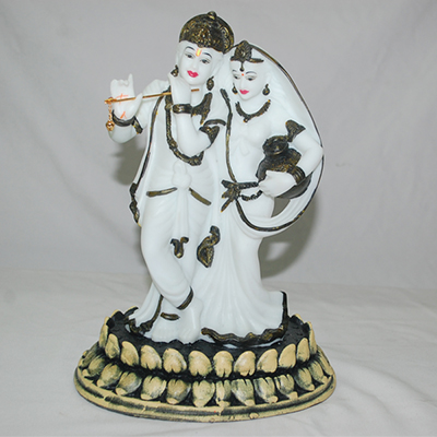 "Marble Finish Radha Krishna - Code 1017-001 - Click here to View more details about this Product